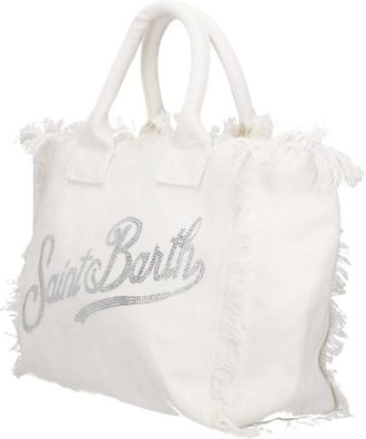 MC2 Saint Barth Tote Bags, female, White, Size: ONE SIZE Vanity Shoulder Bag