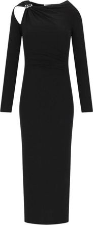 Marella Patto Lange Jurk - Dames - Casual kleedjes - Zwart - XS - Kleedjes