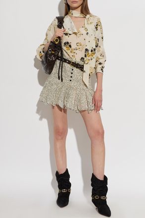 Isabel Marant Silk Top Fedry, Womens, Cream