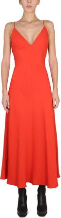 Stella McCartney Maxi V-Neck Dress-Donna
