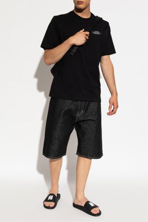 Amiri T-shirt With Logo Patch, Mens, Black