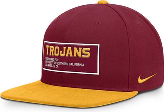Nike USC On-Field Pro Nike Mens Dri-FIT College Adjustable Hat in Red | NC1208DBSCJ-PNR