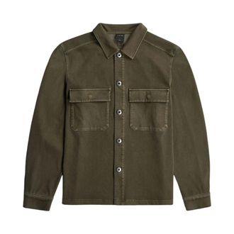 G-Star Washed HB Overshirt - Heren - Casual Overhemden - Groen - L - Katoen - Overhemden