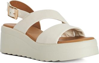 Dune London Ladies KARING Leather Wedge Sandals Size UK 5 Wedges