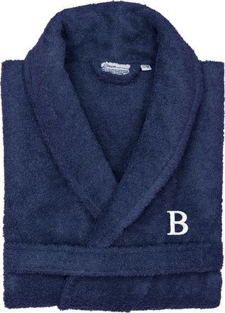 Linum Home Textiles Monogrammed Unisex Terry Bathrobe Large/X-Large, (A-Z)