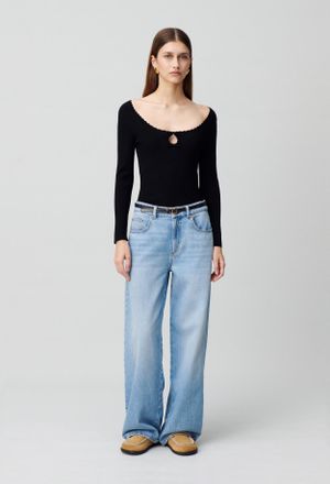 Claudie Pierlot Top manches longues maille fine