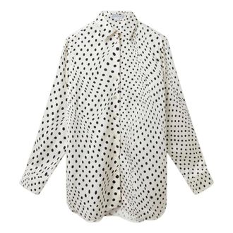 Stella McCartney Camisa de Viscosa con Lunares - Blouses & Shirts - Mujer - Blanco - S