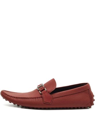 Louis Vuitton Hockenheim leather loafers - Red