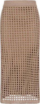 Max Mara Gonna Maxi In Cotone A Rete