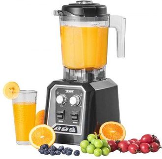 OEM Licuadora Profesional De Mostrador, Licuadora Combinada Con Jarra De 68 Oz, 3 Funciones, Acero Inoxidable, Para Bebidas Congeladas, Batidos, Licuados,
