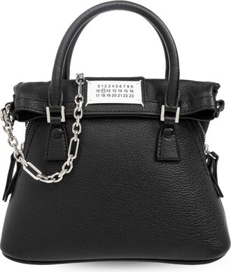 Maison Margiela 5AC Micro Schoudertas - Dames - Handtassen - Zwart - ONE Size - Leer - Tassen