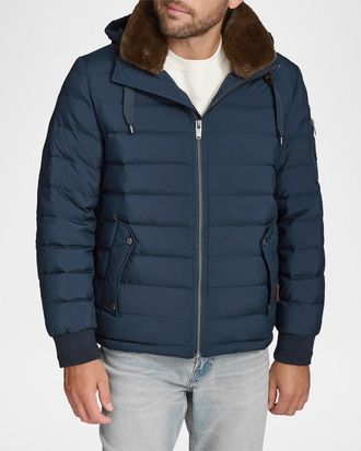 Andrew marc grymes packable quilted puffer jacket on sale