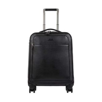 Piquadro Cabin Bags, unisex, Black, Size: ONE SIZE Slim Four-Wheel Cabin Trolley Luggage