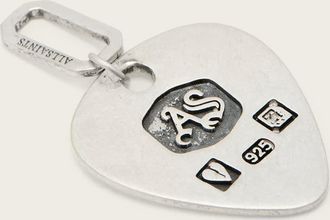 AllSaints Sterling Silver Plectrum Sterling Silver Pendant Charm, Size: One Size