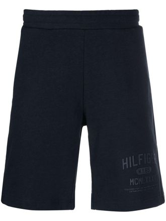 Tommy Hilfiger logo-print track shorts - Blue