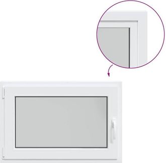 vidaXL Ventana De S&oacute;tano risor 90x60 Cm Oscilobatiente Din Izquierda Vidaxl