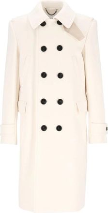 Burberry Jassen - Heren - Mantel - Wit - L - Jassen