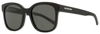 Balenciaga BB0076SK Square Acetate Sunglasses - Black