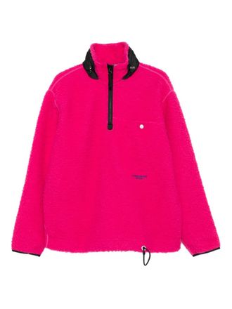 Stone Island half-zip fleece sweatshirt - men - Polyester/Wool/Polyamide/Polyester - S - Pink