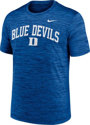 Nike Duke Primetime Arch Logo Velocity Nike Mens Dri-FIT College T-Shirt in Blue | NKPQ4EVDU-DNF