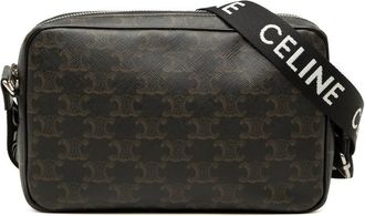 Celine Pre-owned Celine Medium Triomphe Coated Canvas Messenger Bag Unisex 1IMPYGMYGLR7MR9Q
