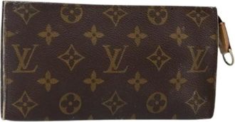 Louis Vuitton Pre-owned Clutches, female, Brown, Size: ONE SIZE Pre-owned Canvas Pouch