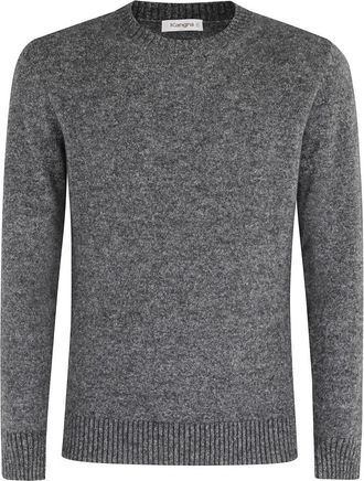 KANGRA Basis Ronde Hals Trui Blauw Lange Mouw - Heren - Ronde hals truien - Zwart - L - Truien & Vesten