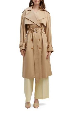 Bardot Halle Trench Coat in Tan at Nordstrom Rack, Size 8