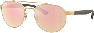 Ray-Ban Stijlvolle zonnebril Rb 3736Ch 001/I0 - unisex - Zonnebrillen - Geel - 56 MM - Accessoires
