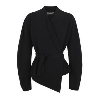 Cortana Dames, Blouses & Shirts, Zwart, Maat: L Wol