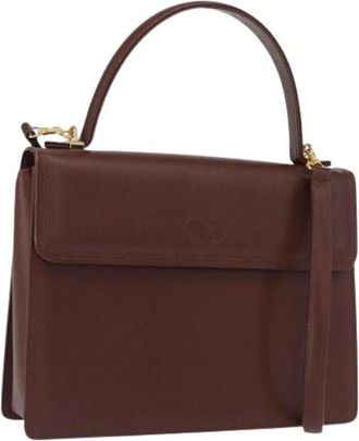 Valentino Pre-owned Vintage Handtas - Dames - Vintage Handtas - Bruin - ONE Size - Leer - Vintage