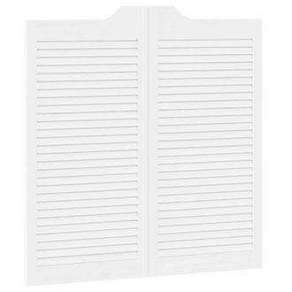 vidaXL Puertas Batientes Blanco 100 X 50 Cm Madera De Pino Maciza Vidaxl