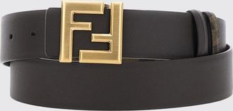Fendi Cintura reversibile in pelle con fibbia a incastro con monogramma FF