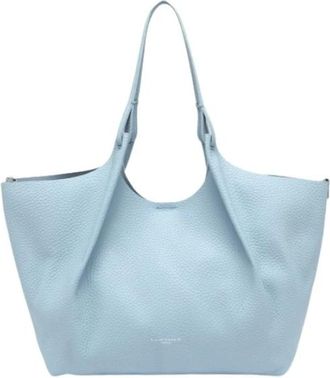 Gianni Chiarini Tassen, Dames, Blauw, ONE Size, Leer, Dua Tote