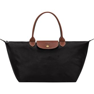 Longchamp Le Pliage Original Nylon Top Handle Bag in Black at Nordstrom