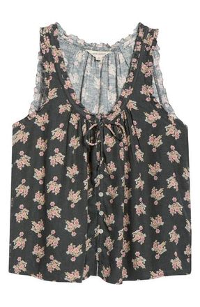 Lucky Brand Print Swing Tank in Black Multi at Nordstrom, Size Xx-Large