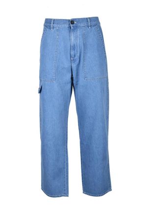 Philippe Model Cotton Trousers - Light Blue