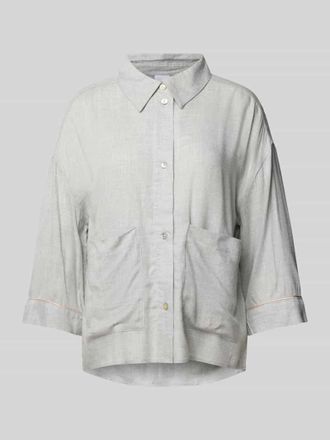 CCDK Copenhagen Pyjama-Oberteil aus reiner Baumwolle Modell SONJA in Mittelgrau, Gr&ouml;&szlig;e XXL