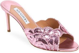 Aquazzura Ce Soir Mule in Pink at Nordstrom, Size 37.5