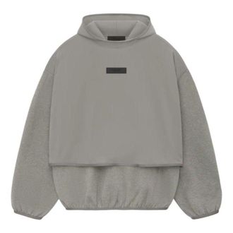 Fear of God Nylon Fleece Hooded Sweatshirt Dust Heather Grey 202SU244321F