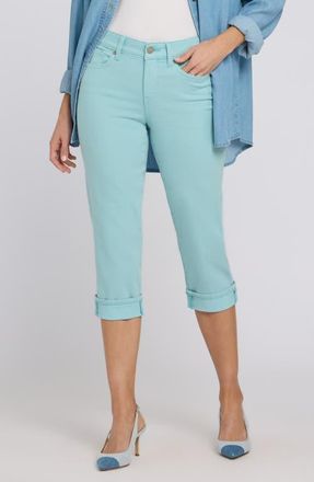 NYDJ Marilyn Straight Leg Capri Jeans in Aqua Haze at Nordstrom, Size 10P