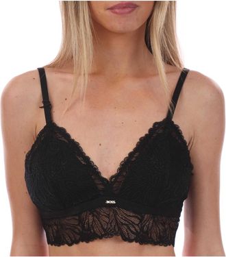 HUGO BOSS Dames/Dames Bianca Triangle Beha met Kanten Detail (Zwart)