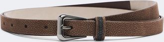 Brunello Cucinelli Monili leather belt