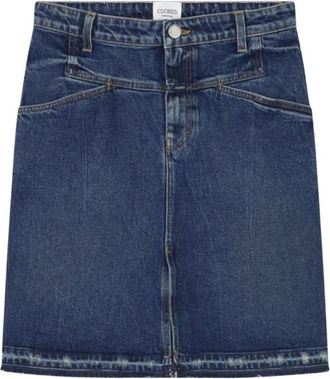 Closed Dames, Rokken, Blauw, Maat: W28 Katoen