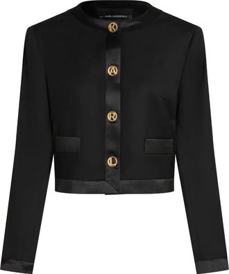 Karl Lagerfeld button-fastening jacket - Black