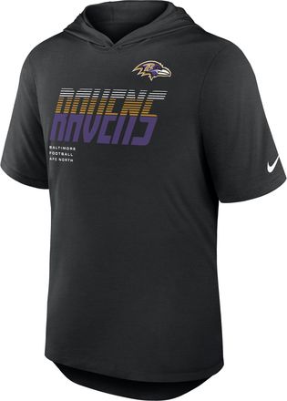 Nike Baltimore Ravens Nike Mens Dri-FIT NFL Hooded T-Shirt in Black | 03NB00A8G-W9H