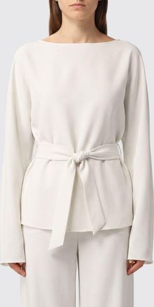 P.A.R.O.S.H. P. A.R. O.S. H. Blusa in cr&ecirc;pe a maniche lunghe con cintura a fascia in vita