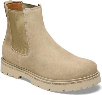 Birkenstock Womens Highwood Bootie In Suede/taupe