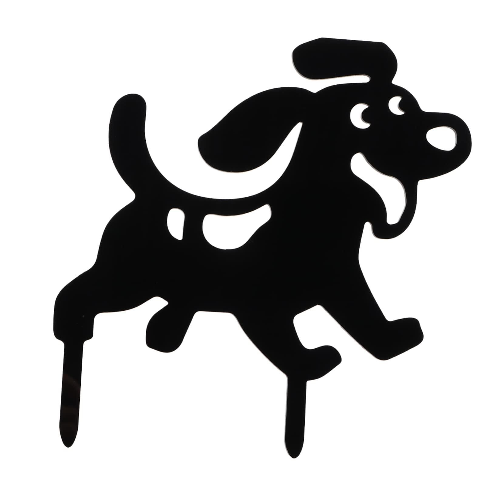 Produktbild von Pumixiy Metall Hund Silhouette Wandkunst Dekoration