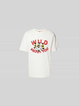 Kenzo Regular Fit T-Shirt aus reiner Baumwolle in Offwhite, Gr&ouml;&szlig;e L